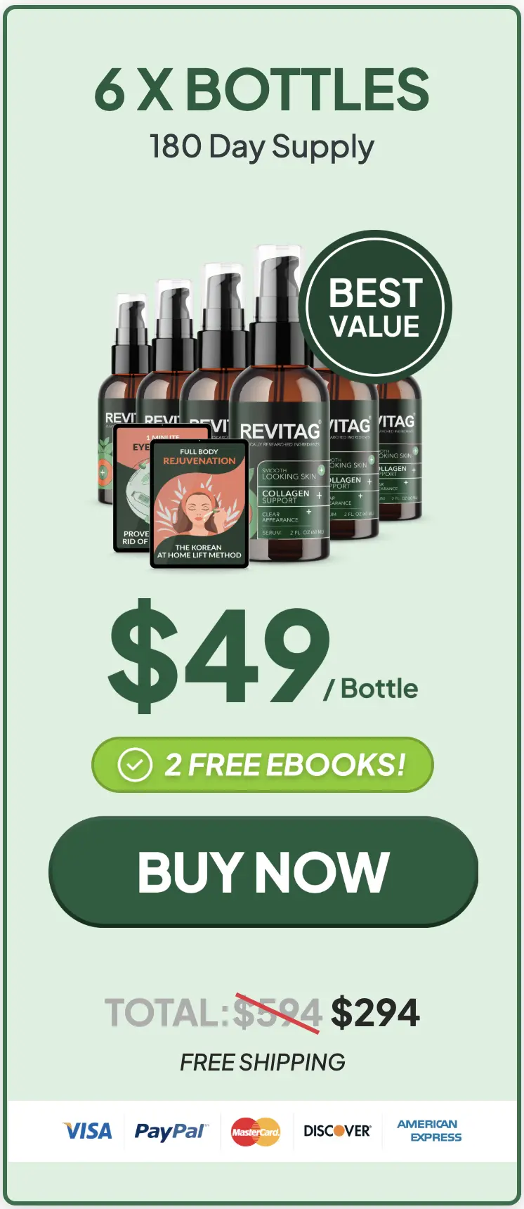 Revitag buy six bottles